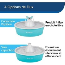 Fontaine pour animaux - PETSAFE - Drinkwell Papillon - 1,5 L - Bleu et