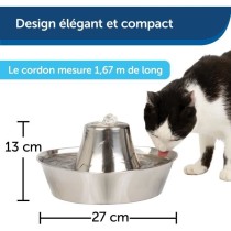 Fontaine pour Animaux - PETSAFE - SEASIDE - Inoxydable - 1,8 L - Silen