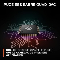 DAC certifié Hi-Res pour PC, Xbox et PlayStation - STEELSERIES - GAME DAC GEN 2 Xbox - Noir