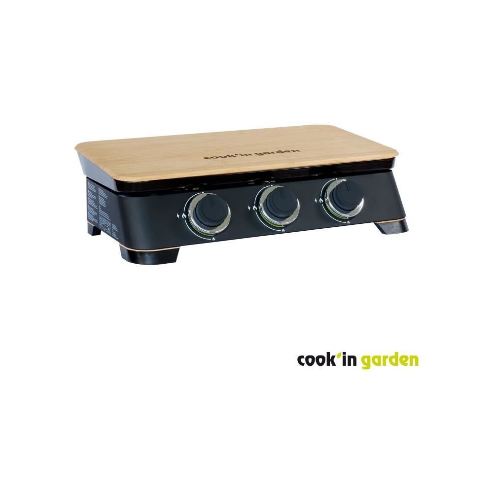 Plancha gaz 2B - COOK'IN GARDEN - DUNE 70 - 3 brûleurs