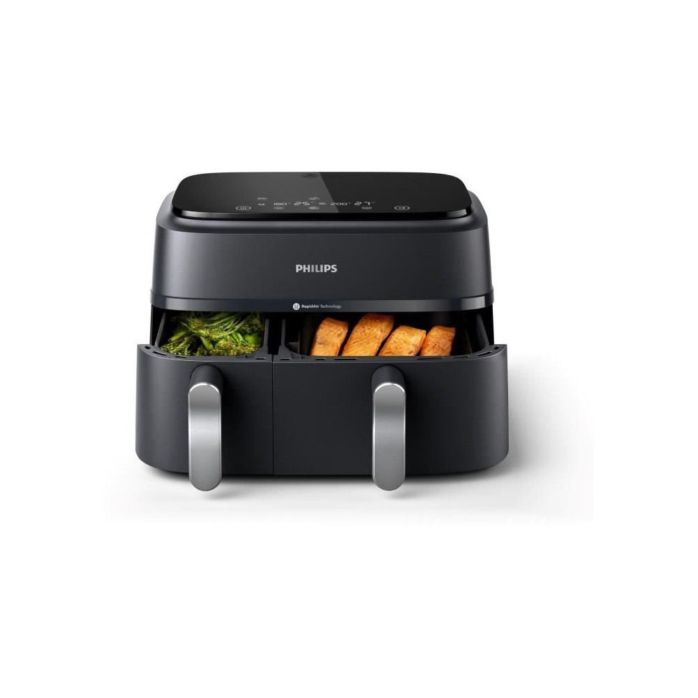 Friteuse sans huile - PHILIPS - Airfryer XXL NA351/00 - Double Cuve 9L