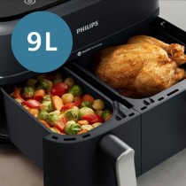 Friteuse sans huile - PHILIPS - Airfryer XXL NA351/00 - Double Cuve 9L