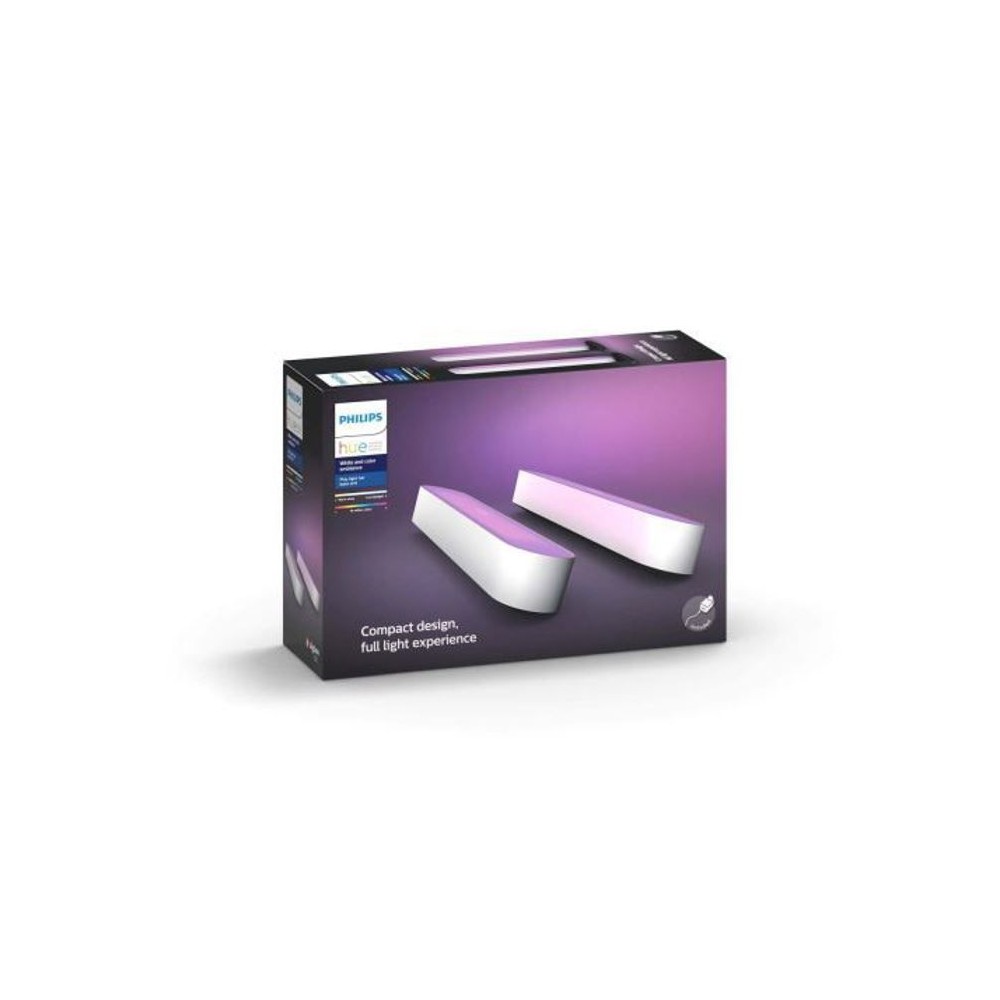 Philips Hue Play Pack x2 - Blanc - LED compatible Bluetooth - Lumiere