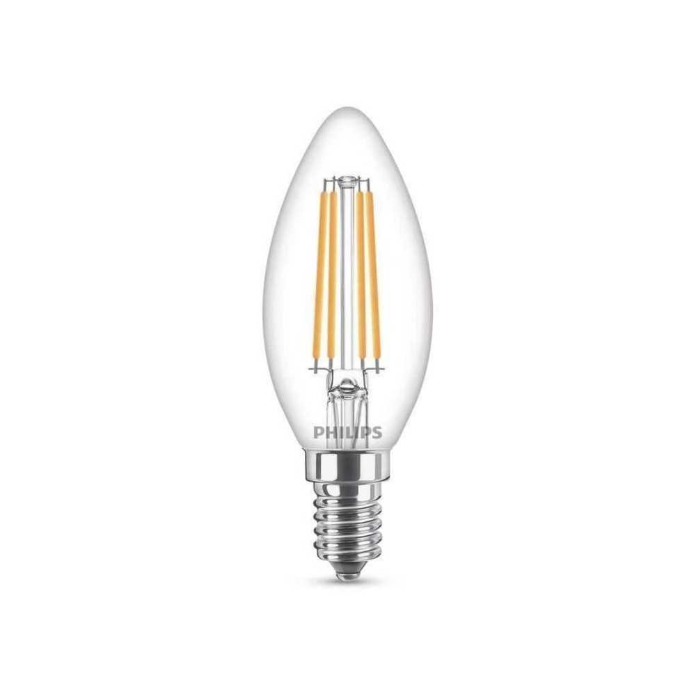 Ampoule LED PHILIPS Non dimmable - E14 - 60W - Blanc Froid