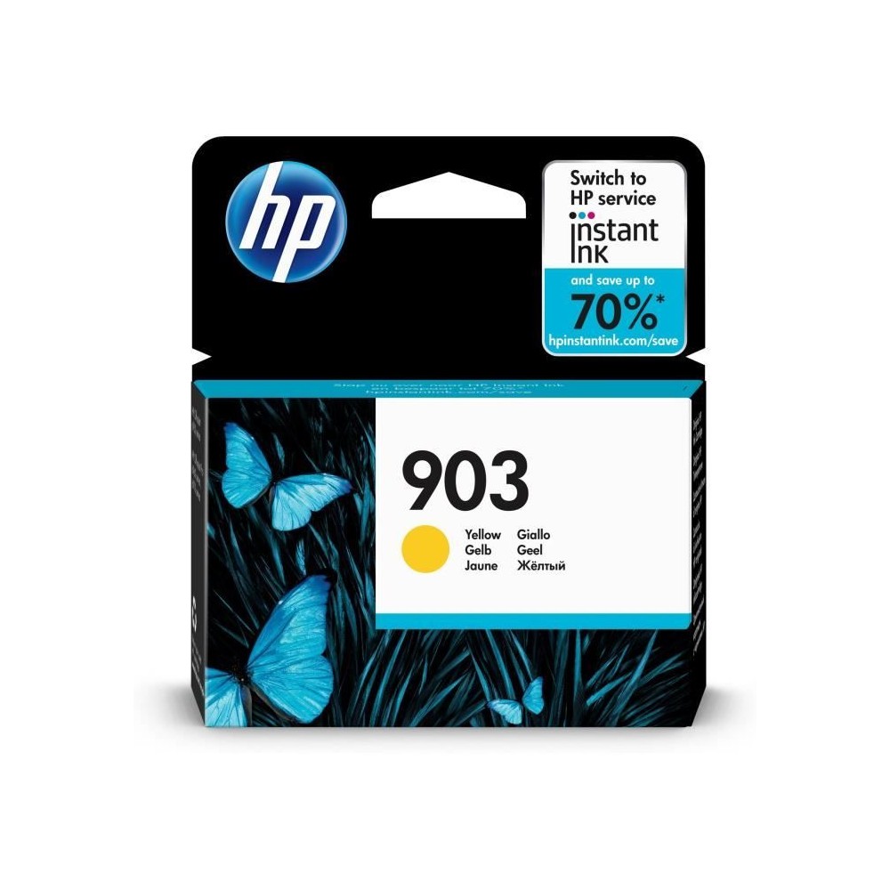 HP 903 Cartouche d'encre jaune authentique (T6L95AE) pour HP OfficeJet Pro 6950/6960/6970