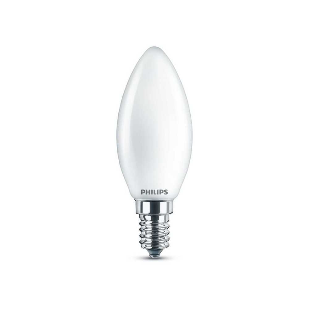 PHILIPS LED Classic 40W Flamme E14 Blanc Chaud Dépolie Non Dimmable