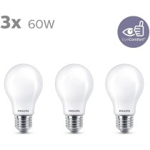 Ampoules LED Philips - Pack de 3 - 60W - Blanc chaud