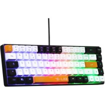 Clavier Gamer - The G-Lab - KEYZ HYDROGEN - 60% Format Compact - Rétroéclairé - Filaire - Noir/Blanc/Orange