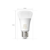 Philips Hue - Kit démarrage ampoule LED connectée White - 10,5W - Lo