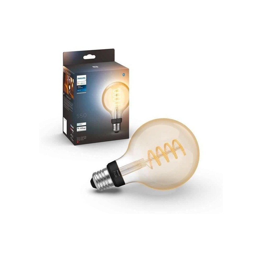 Philips Hue White Ambiance, ampoule LED connectée E27 Filament G93 Gl