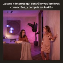 Philips Hue Module d'interrupteur mural, Pack de 2, Blanc, fonctionne