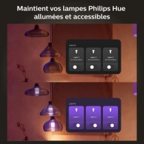 Philips Hue Module d'interrupteur mural, Pack de 2, Blanc, fonctionne