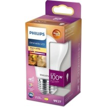 PHILIPS Ampoule LED Standard E27 - 100W Blanc Chaud Dépolie Verre Com