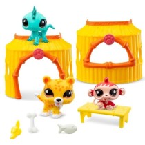 BANDAI - Littlest Pet Shop - Pack Tiki Jungle - 3 animaux et accessoir