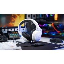 Casque Gamer Filaire - The G-Lab - KORP RADIUM - Microphone - RGB - Blanc