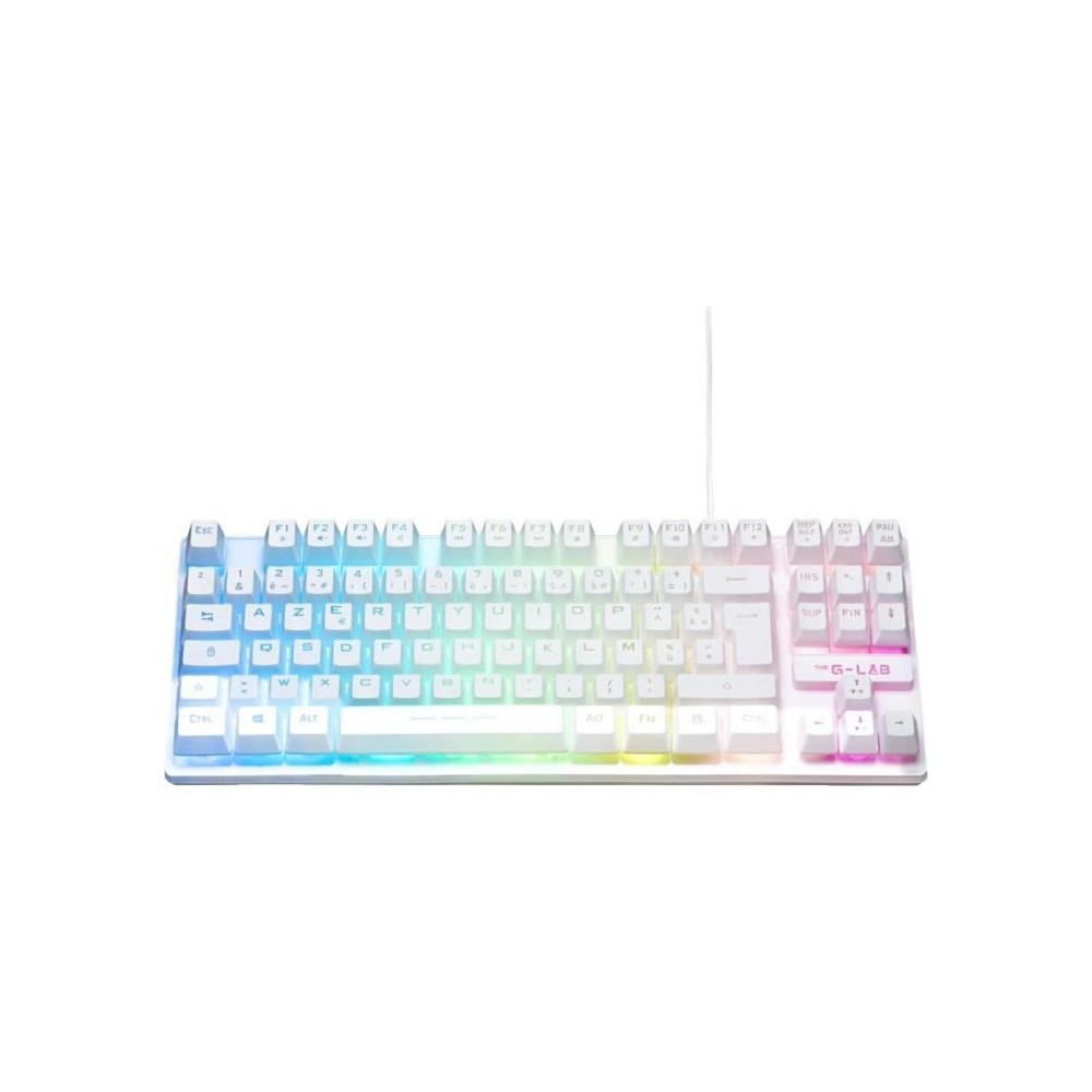 Clavier Gamer - The G-Lab - KEYZ CAESIUM TKL - RGB - Filaire - 100% Personnalisable - Azerty - Noir