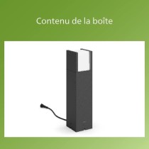 Borne extérieure PHILIPS Arbour - Basse tension 6W, 2700K - Anthracit