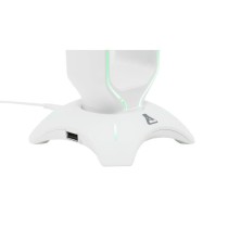 Support pour Casque/Micro-Casque - THE G-LAB - K-STAND RADO - RGB USB - Blanc