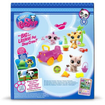 BANDAI - Littlest Pet Shop - Pack Safari - 3 animaux et accessoires -