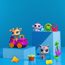 BANDAI - Littlest Pet Shop - Pack Safari - 3 animaux et accessoires -