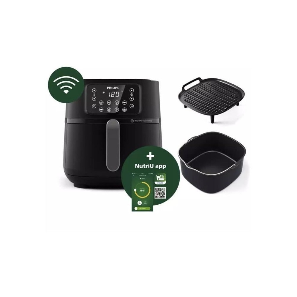 Friteuse sans huile - PHILIPS - Airfryer Connecté XXL HD9285/96 Séri