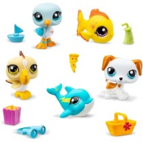 BANDAI - Littlest Pet Shop - Collector Set Theme Plage - 5 animaux et