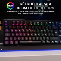 Clavier Gamer - The G-Lab - KEYZ RUBIDIUM - Mécanique (Switch Rouge) - Repose Poignet - RGB - Filaire - Azerty - Noir