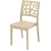 Chaise de jardin TETI ARETA - Lot de 4 - 52 x 46 x H 86 cm - Résine -