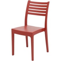 Chaise de jardin OLIMPIA ARETA - Rouge - Plastique Résine - 52 x 46 x