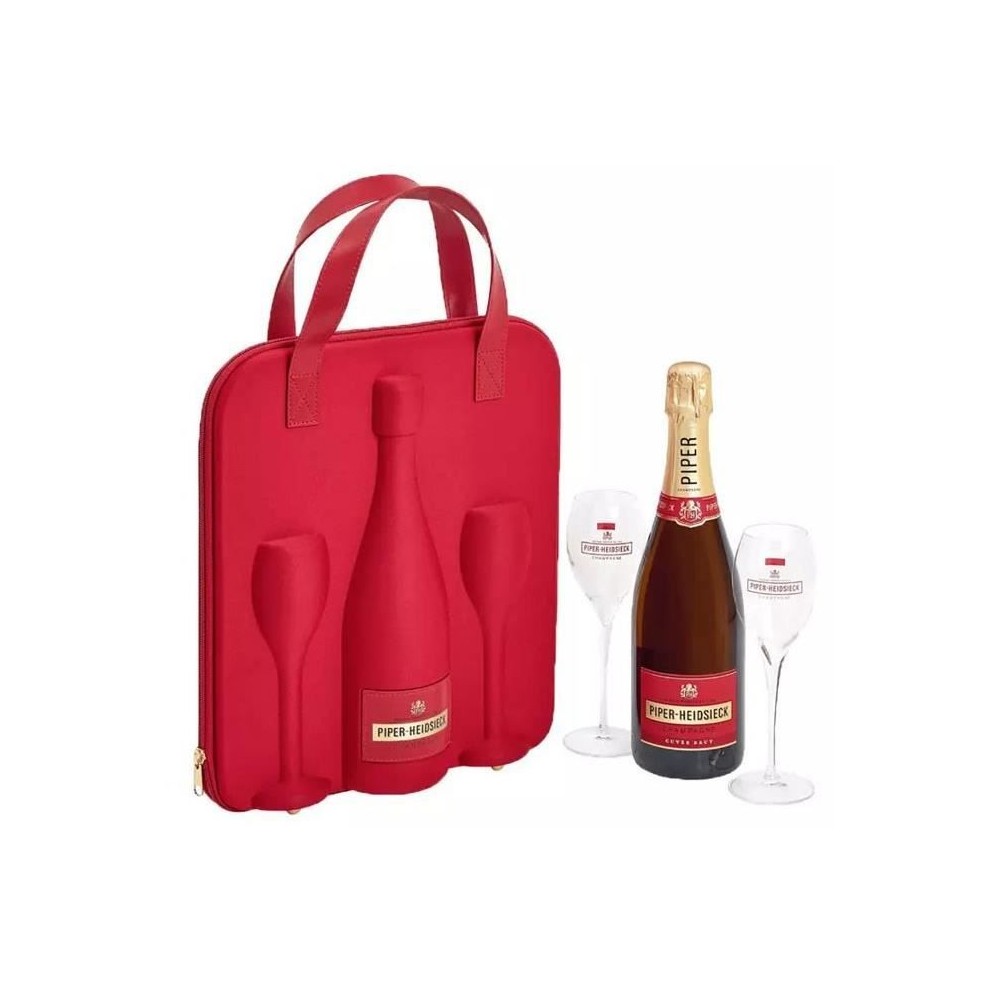 Champagne Piper-Heidsieck - Cuvée Brut - Coffret Travel Flute Gift Se