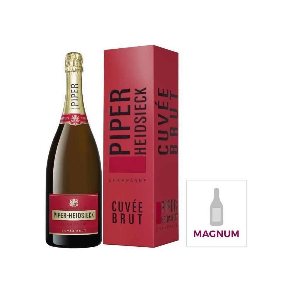 Champagne Piper Heidsieck Brut avec étui - Magnum 1,5L