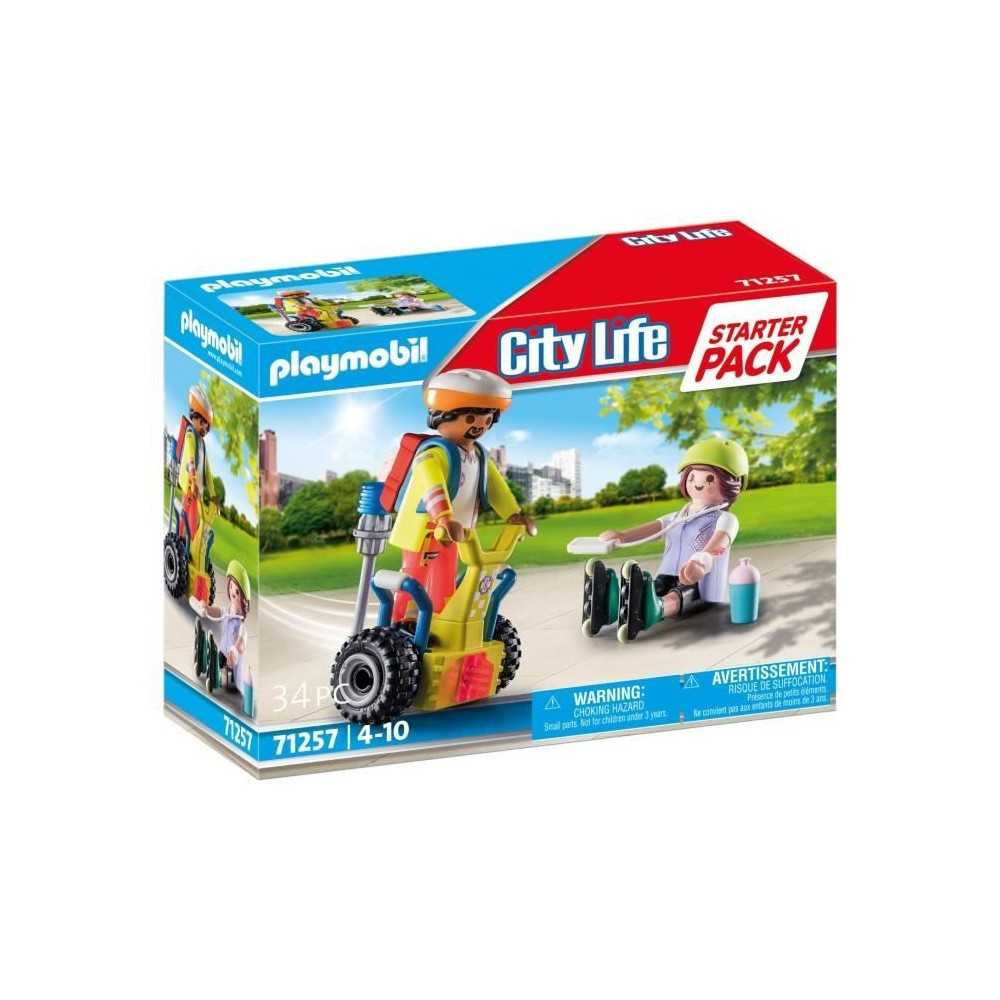 PLAYMOBIL - 71257 - City Action Les Secouristes - Starter Pack - Secou