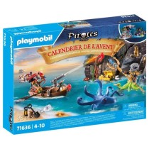 PLAYMOBIL 71636 Calendrier l'Avent Pirate, 24 surprises, 98 pieces, De