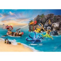 PLAYMOBIL 71636 Calendrier l'Avent Pirate, 24 surprises, 98 pieces, De