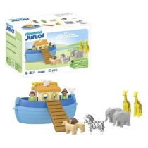 PLAYMOBIL Junior 71681 Arche de Noé transportable, Comprend un bateau