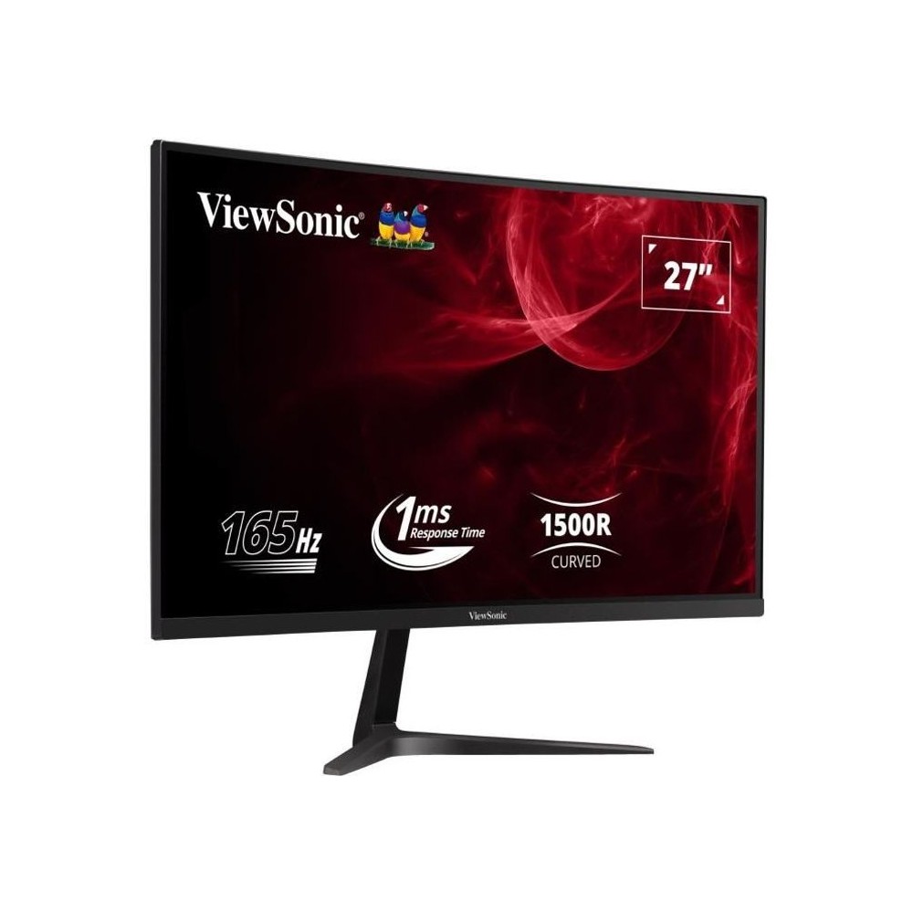 Ecran PC Gamer Incurvé - VIEWSONIC VX2718 - PC - MHD - 27 FHD - Dalle VA - 1 ms - 165Hz - HDMI / DisplayPort -