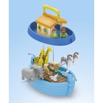 PLAYMOBIL Junior 71681 Arche de Noé transportable, Comprend un bateau