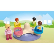 PLAYMOBIL Junior 71701 Enfants et tourniquet, Comprend quatre personna