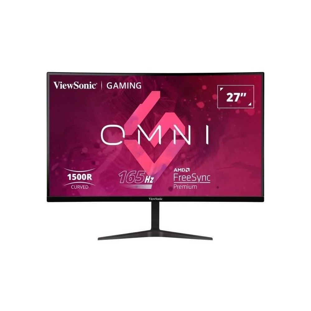 Ecran PC Gamer Incurvé - VIEWSONIC - 27 - VX2718-2KPC-MHD - QHD - Dalle VA - 1 ms - 165 Hz - 2 x HDMI / DisplayPort -