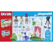 PLAYMOBIL - City life - Couple de mariés et appareil photo - Extérie