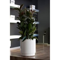 PLASTIKEN Pot de fleurs a réserve d'eau Hidrojardinera - Ø22 cm - Bl