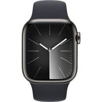 Apple Watch Series 9 GPS + Cellular - 41mm - Boîtier Acier Graphite - Bracelet Midnight Sport Band - S/M