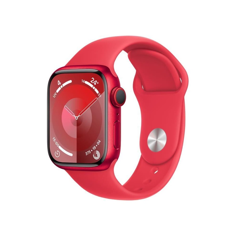 Apple Watch Series 9 GPS + Cellular - 41mm - Boîtier (PRODUCT)RED Aluminium - Bracelet (PRODUCT)RED Sport Band - S/M