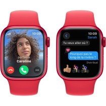 Apple Watch Series 9 GPS + Cellular - 41mm - Boîtier (PRODUCT)RED Aluminium - Bracelet (PRODUCT)RED Sport Band - S/M