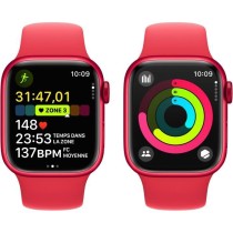 Apple Watch Series 9 GPS + Cellular - 41mm - Boîtier (PRODUCT)RED Aluminium - Bracelet (PRODUCT)RED Sport Band - S/M