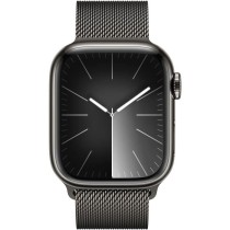 Apple Watch Series 9 GPS + Cellular - 41mm - Boîtier Acier Graphite - Bracelet Graphite Milanese Loop