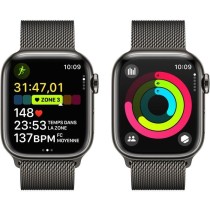 Apple Watch Series 9 GPS + Cellular - 41mm - Boîtier Acier Graphite - Bracelet Graphite Milanese Loop