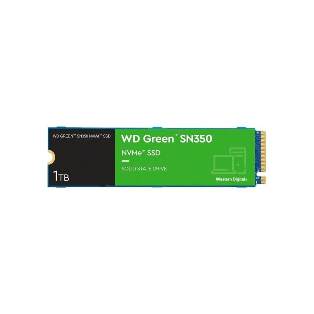 WESTERN DIGITAL - Green SN350 - Disque SSD Interne - 1 To - M.2 - WDS100T3G0C