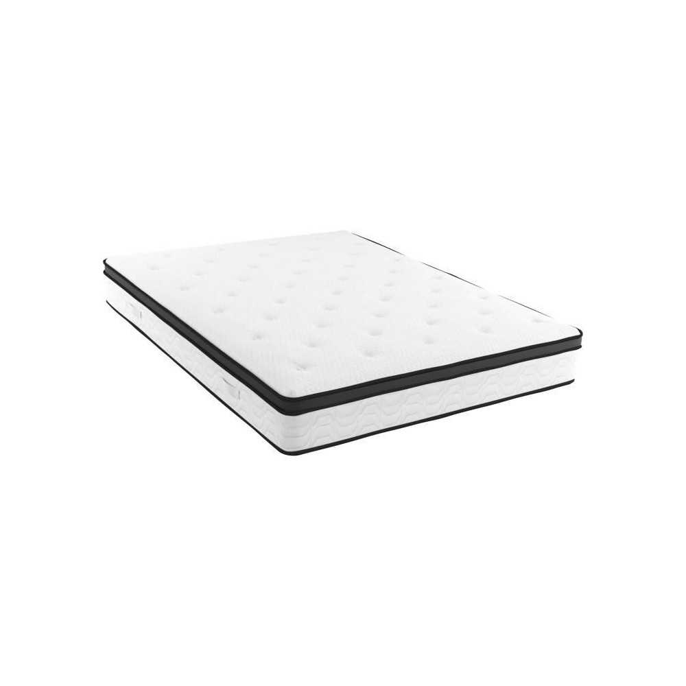 POCKET HYBRID - Matelas - 140 x 190 cm - Epaisseur 30 cm - Ressorts en