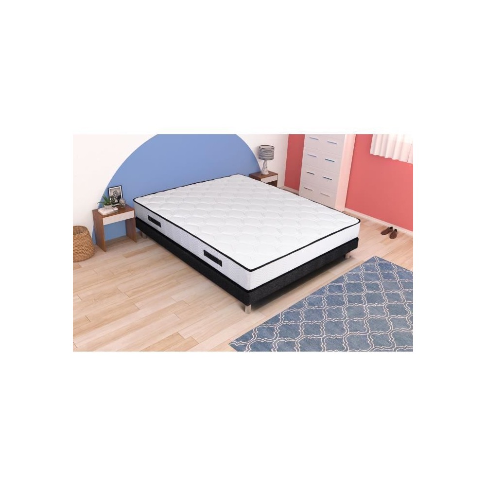 Ensemble sommier et matelas 140 x 190cm - 798 Ressorts ensachés et m